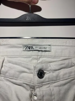 Jeans Zara Uomo Bianchi Strappati