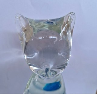 Statuetta Gatto Vetro Murano Vintage Vet1/51