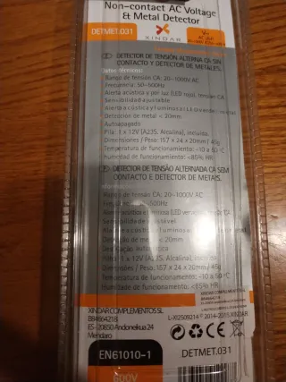 Detector Voltaje AC y Metales DETMET.031