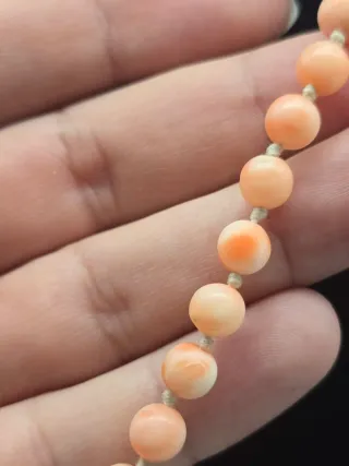 Collana Corallo Rosa Naturale con Chiusura