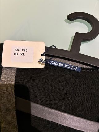 Cardigan uomo Accademia Militare XL nero/grigio