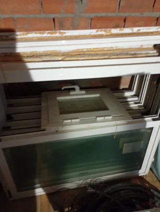 7 Ventanas Aluminio Blanco Doble Cristal.