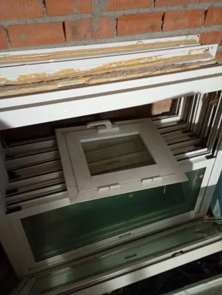 7 Ventanas Aluminio Blanco Doble Cristal.