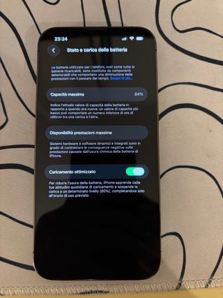 iPhone 13 Pro 256gb batteria 84%