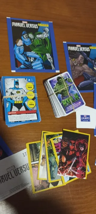 Lote de Marvel Versus Panini + tazos y otros