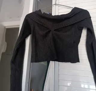 Pack Jersey mujer escote Bardot gris y otro negro