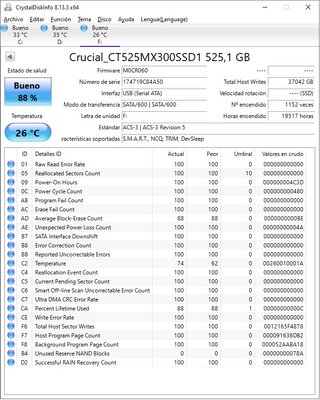 SSD Crucial MX300 525GB
