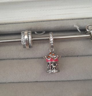 Lote de 3 Charms plata  ley para pulsera Pandora