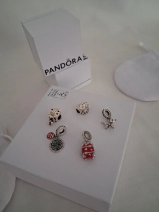 Lote de 3 Charms plata  ley para pulsera Pandora