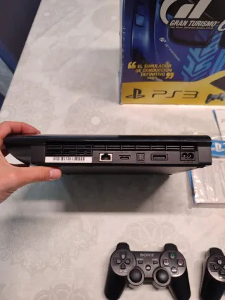 Consola PS3 Super Slim Negra 500GB + Juegos