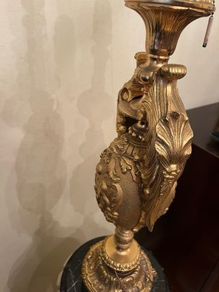 Lámpara de bronce estilo francés