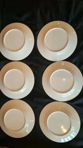 6 Pratos de Sobremesa Portugueses Florais