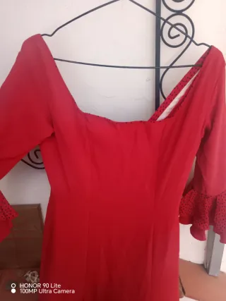 Vestido Flamenca Rojo con Lunares