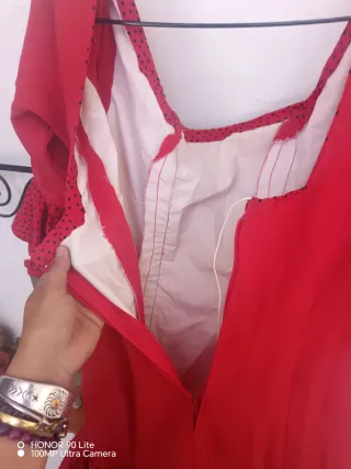 Vestido Flamenca Rojo con Lunares