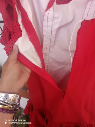 Vestido Flamenca Rojo con Lunares