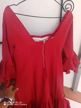 Vestido Flamenca Rojo con Lunares