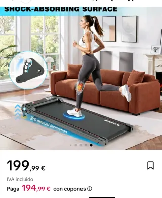 Cinta de correr y andar nueva