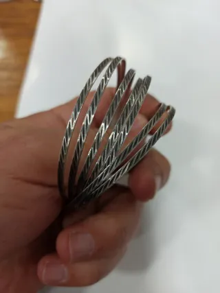 Pulseras de plata de ley