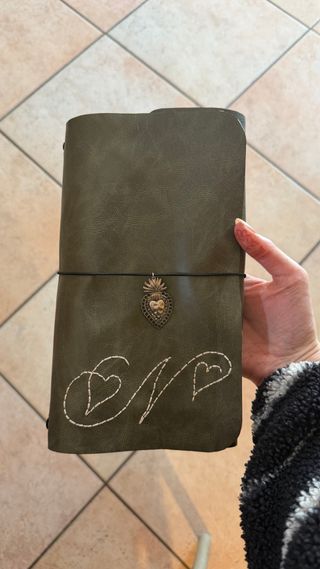 Traveler's Journal Artigianale - Ricamo Personaliz