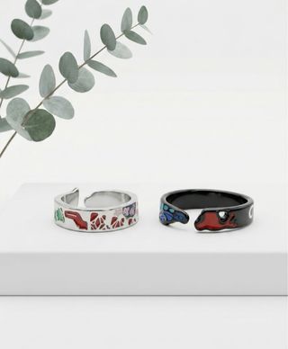 Pack Anillo Nezuko y Tanjiro Kamado