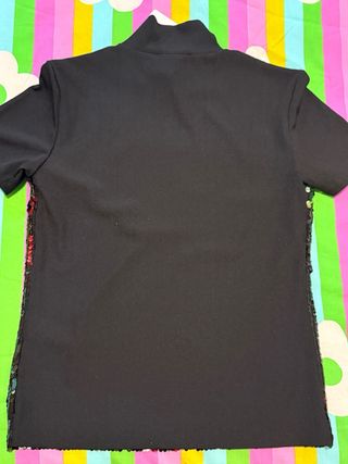 Camiseta Desigual lentejuelas multicolor