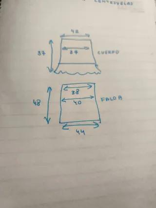 Falda y top negro con lentejuelas