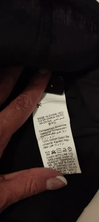 Crop top Shein negro talla M