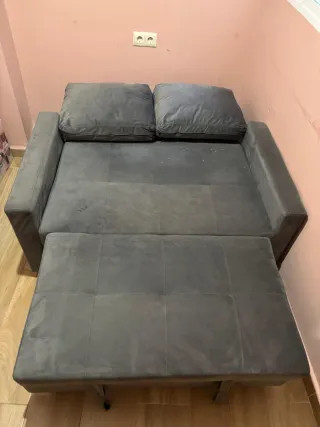 Sofá Cama Gris Tela