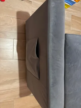 Sofá Cama Gris Tela