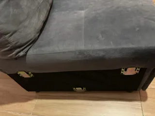 Sofá Cama Gris Tela