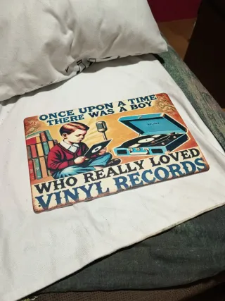 Placa Metálica Vinyl Records 30cm