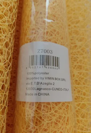 Due rotoli nastro rete giallo