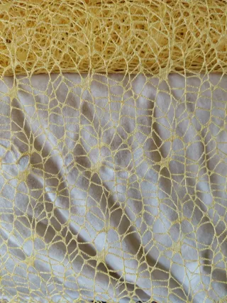 Due rotoli nastro rete giallo