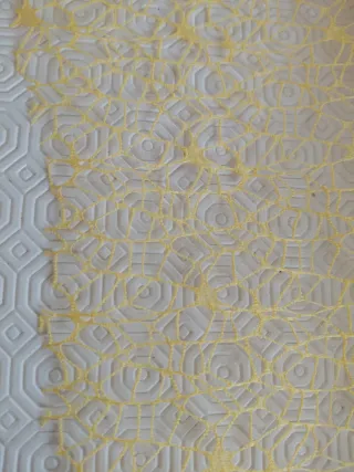 Due rotoli nastro rete giallo