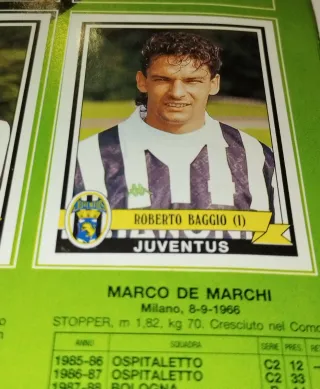 Album Calciatori Panini del Piero rookie stiker