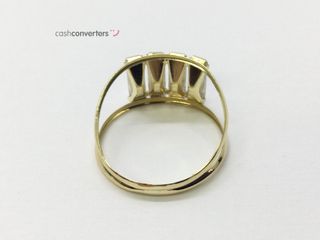 anillo oro 18k con piedra con circonita