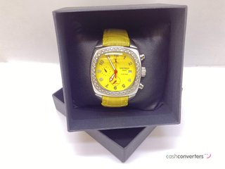 reloj alta gama caballero locman 1970 diamond bezel black chronograph watch nâº202