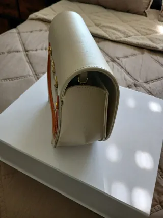 Bolso piel pintado a mano zorro único sin estrenar