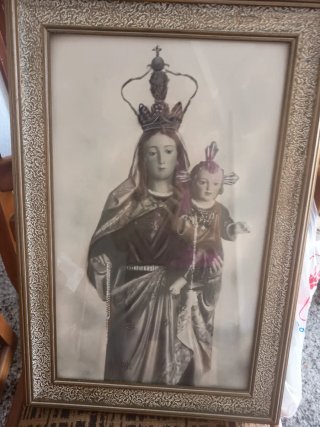 Cuadro Antiguo Virgen