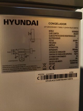 Arcón congelador Hyundai