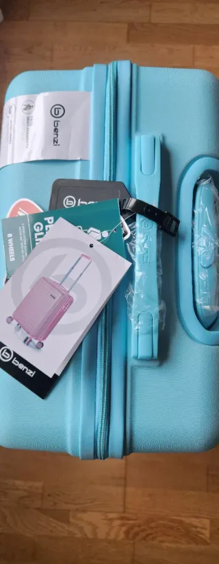 Maleta Trolley Benzi Mediana Azul