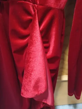 Vestido rojo de terciopelo