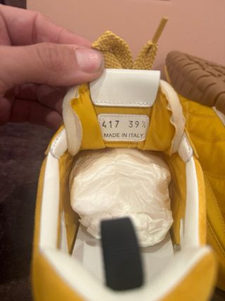 Sneakers Miu Miu in suede Topaz gialli taglia 39