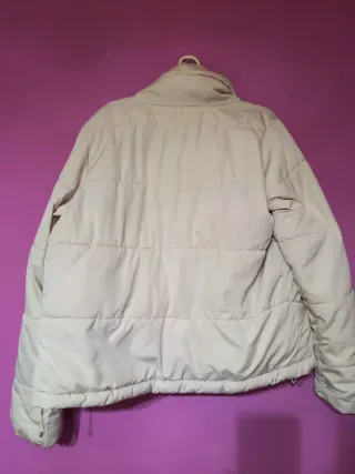 Anorak beige acolchado