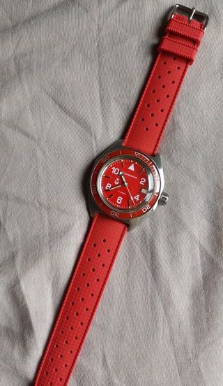 Reloj Vostok Komandirskie Diver Rojo