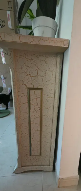 Conjunto de mueble recibidor y espejo vintage
