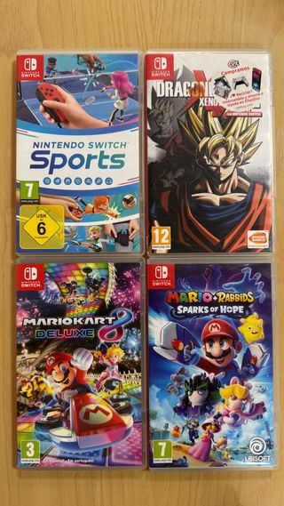 Nintendo Switch OLED Azul/Rojo + maletín MARIO