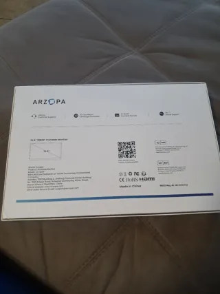 Monitor Portatile Arzopa 1080 P Nero