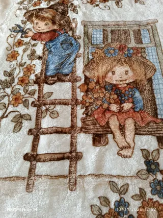 Manta cuna Mantelor infantil vintage