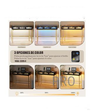 Tocador de Maquillaje sin Espejo, Tocador Escritorio con 3 Cajones 90 CM